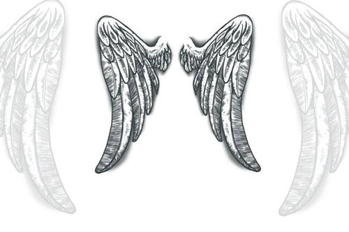 angel wings tattoo