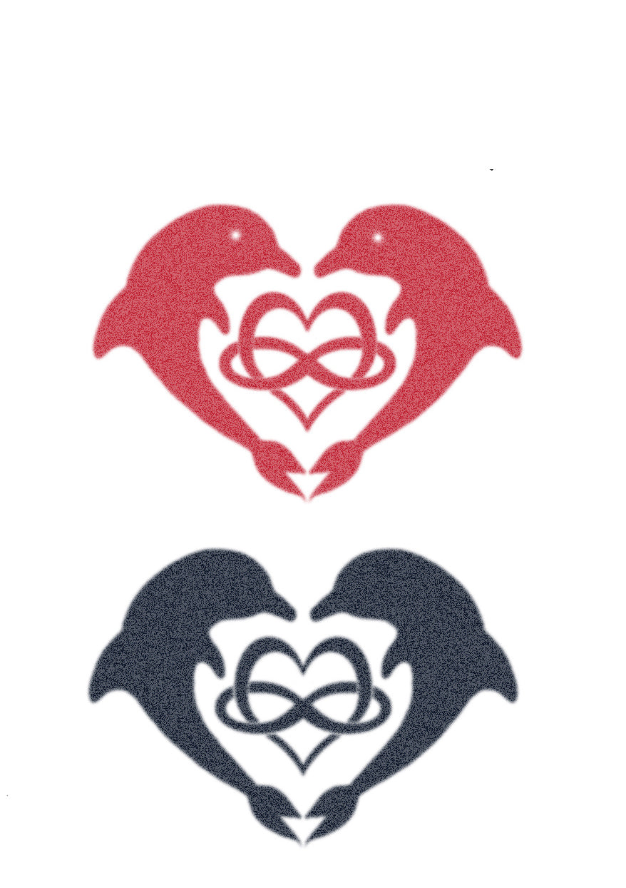 ENAMORADOS PARA SIEMPRE / CORAZONES CON DELFINES