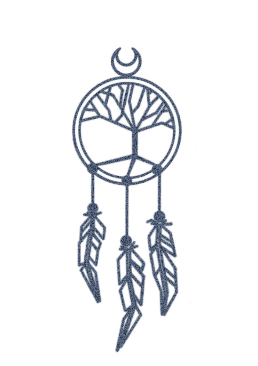 Geometric Dreamcatcher Tattoo