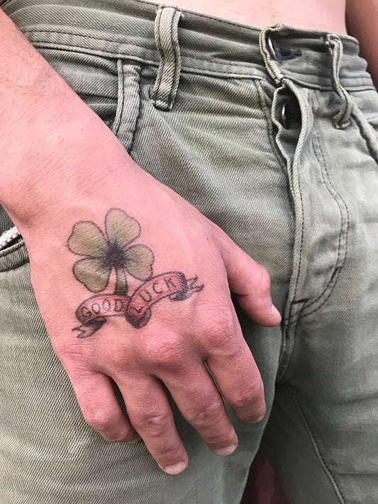 Good Luck Shamrock tattoo