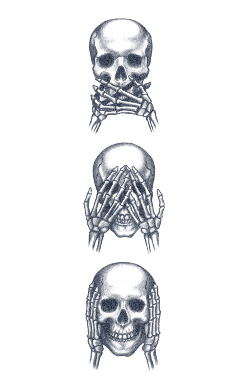 Hear No Evil See No Evil Speak No Evil Tattoo Hear No Evil See No Evil Speak No Evil Skull Tattoos