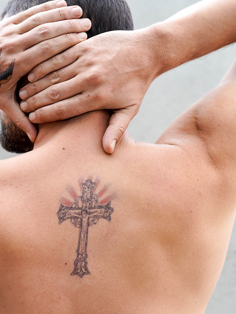 Cross with Jesus and Rays