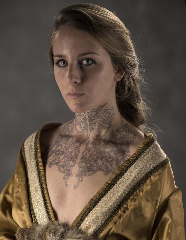 SET DE TATUAJES ORIGINALES DE ASTRID, DE LA SERIE VIKINGOS
