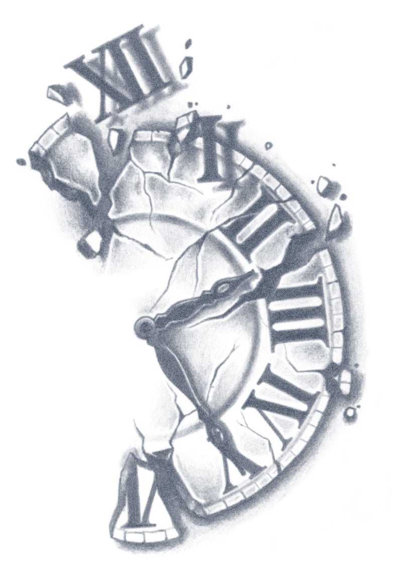 TATUAJE DE RELOJ ROTO