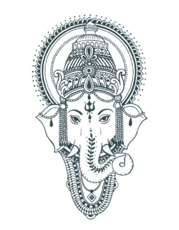 GANESHA - BLANCO Y NEGRO