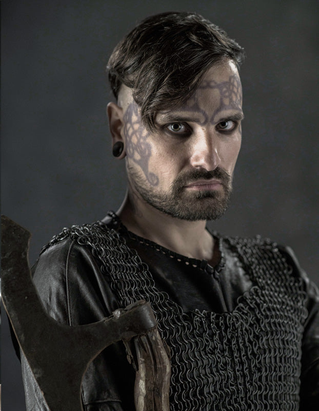 Halfdan Face Tattoo Set- Vikings Tv series