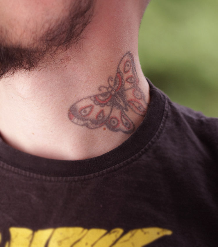 MARIPOSA NEGRA Y ROJA VINTAGE