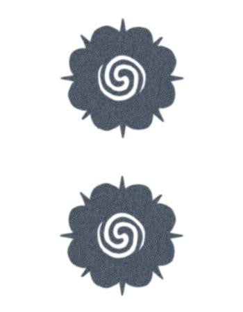 borneo roses temporary tattoo, iban tattoo, borneo flower tattoo