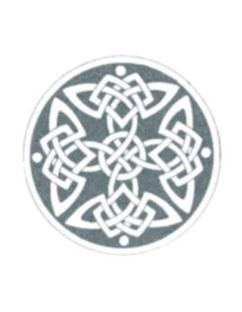 Round celtic knot temporary tattoo