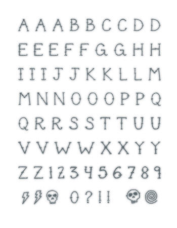 knuckle letters temporary tattoo