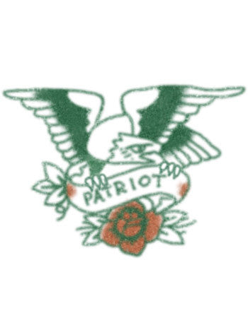 ÁGUILA PATRIÓTICA VINTAGE CON ROSA