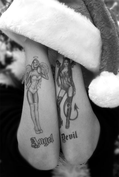 Angel and Devil Pin-Up girls