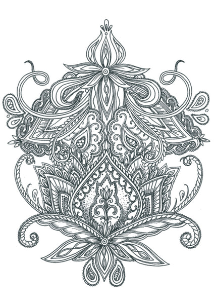 ADORNO MEHNDI GRANDE PARA LA ESPALDA first image