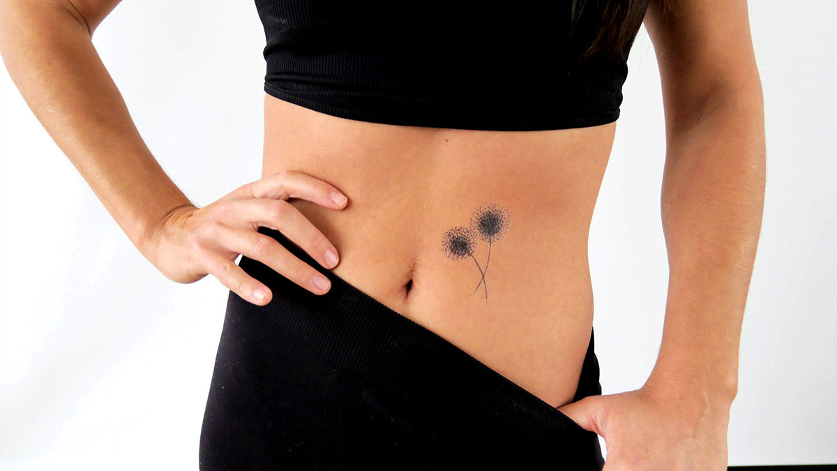 Dandelion Dotwork Tattoo