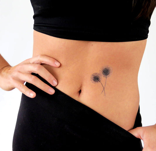 Dandelion Dotwork Tattoo