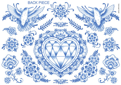 Delft Back Piece Tattoo Set