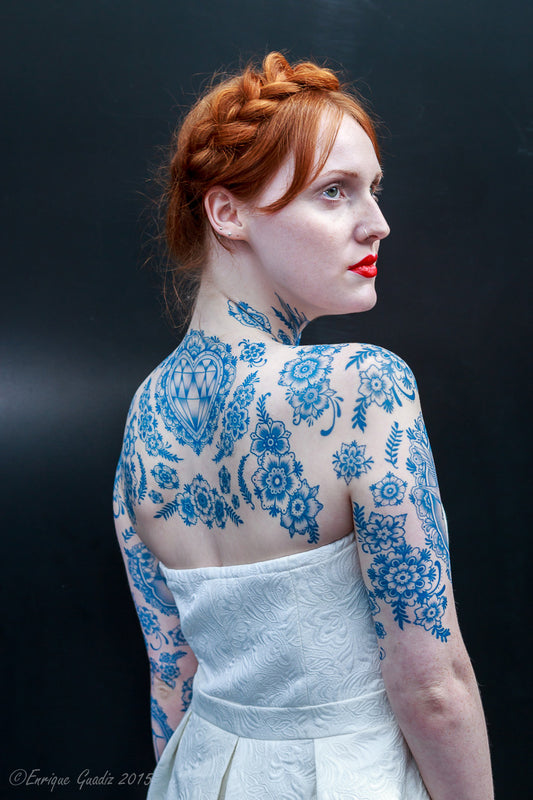 Delft Back Piece Tattoo Set