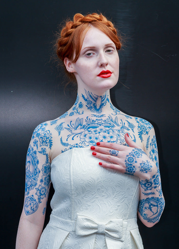 Delft Chest Piece Tattoo Set