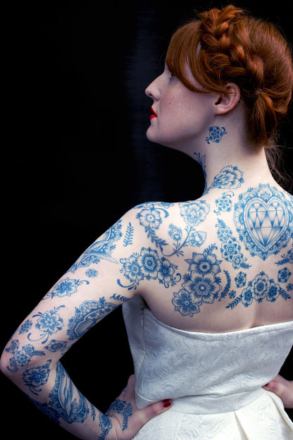 Delft Back Piece Tattoo Set