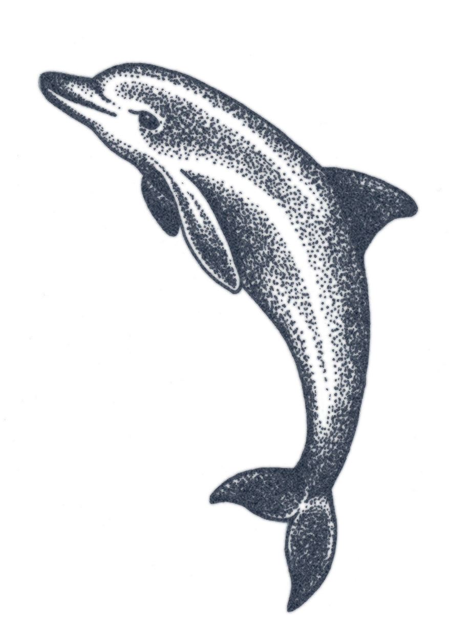 Dotwork Dolphin Tattoo