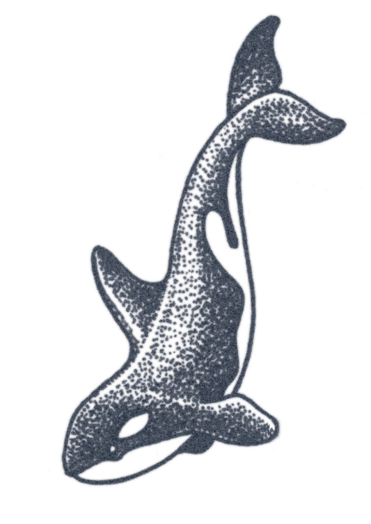 Dotwork Orca Whale Tattoo