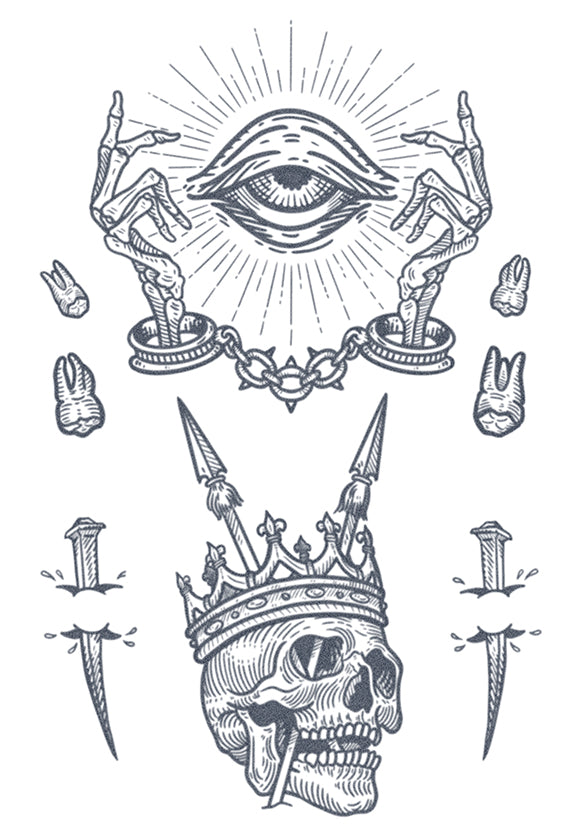 Eye & Dead King Tattoo