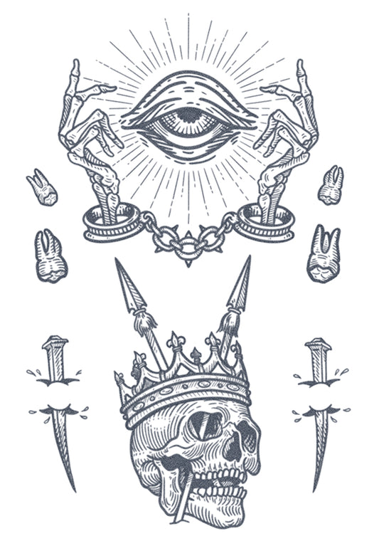 Eye & Dead King Tattoo