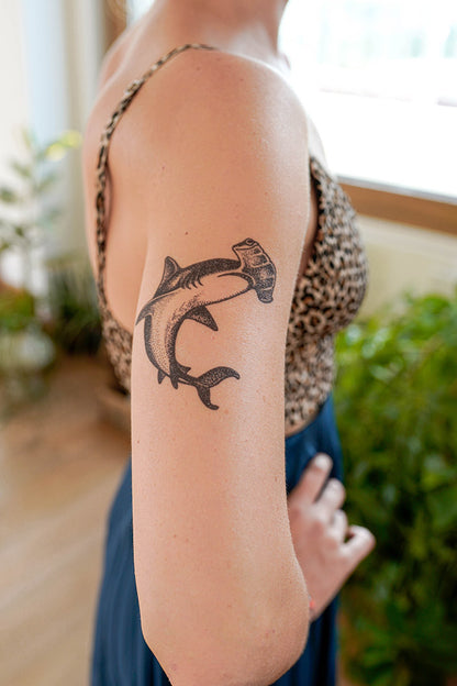 Great White Shark & Hammerhead Shark Tattoo