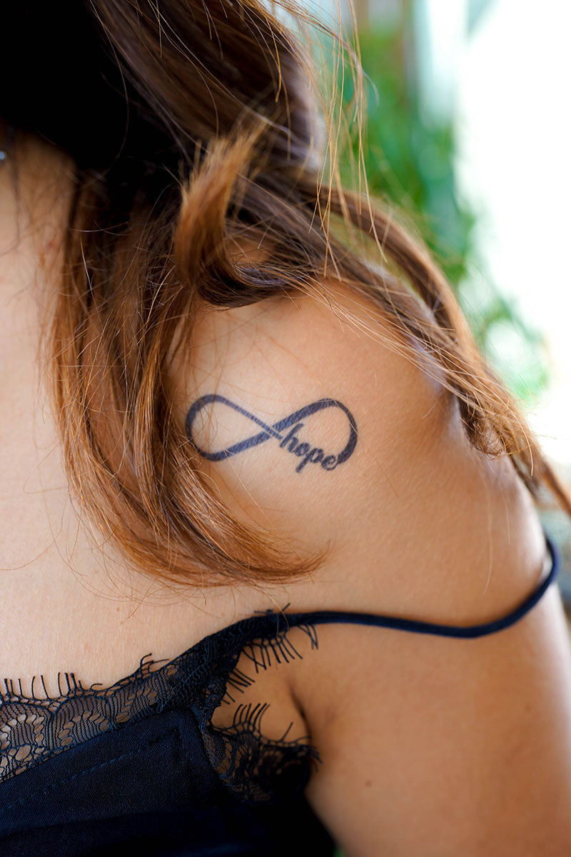 Infinity symbol tattoo: Love-Faith-Hope
