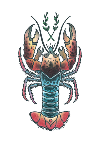 TATUAJE DE LANGOSTA