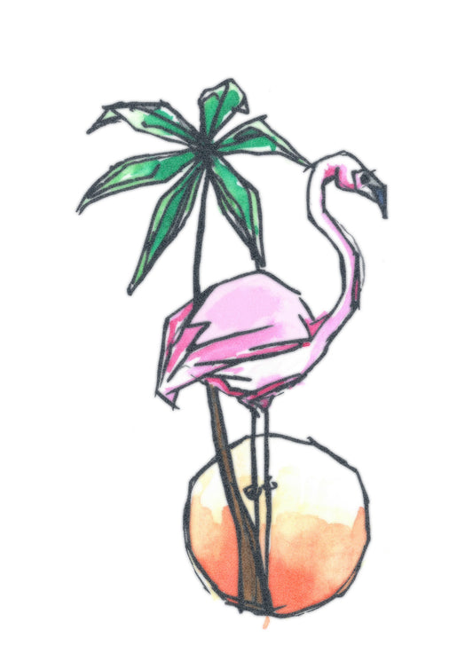 Pink Flamingo Tattoo