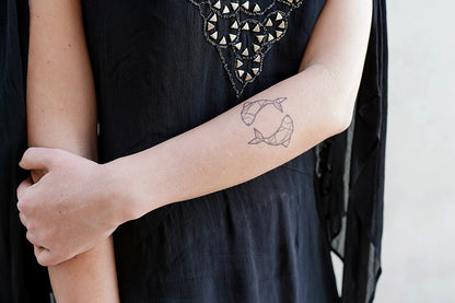 Pisces Zodiac Sign Tattoo