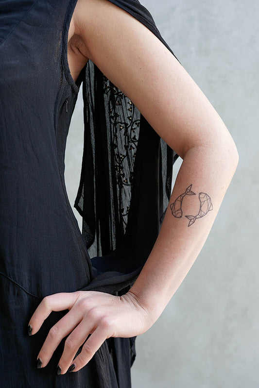 Pisces Zodiac Sign Tattoo