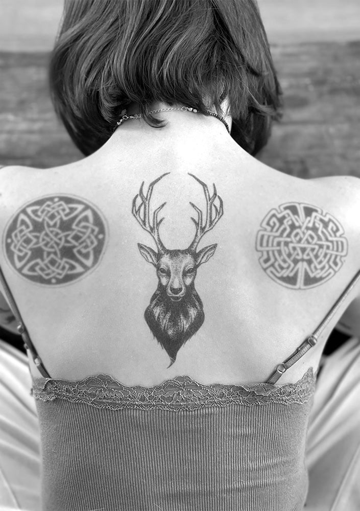 Dotwork Deer Tattoo