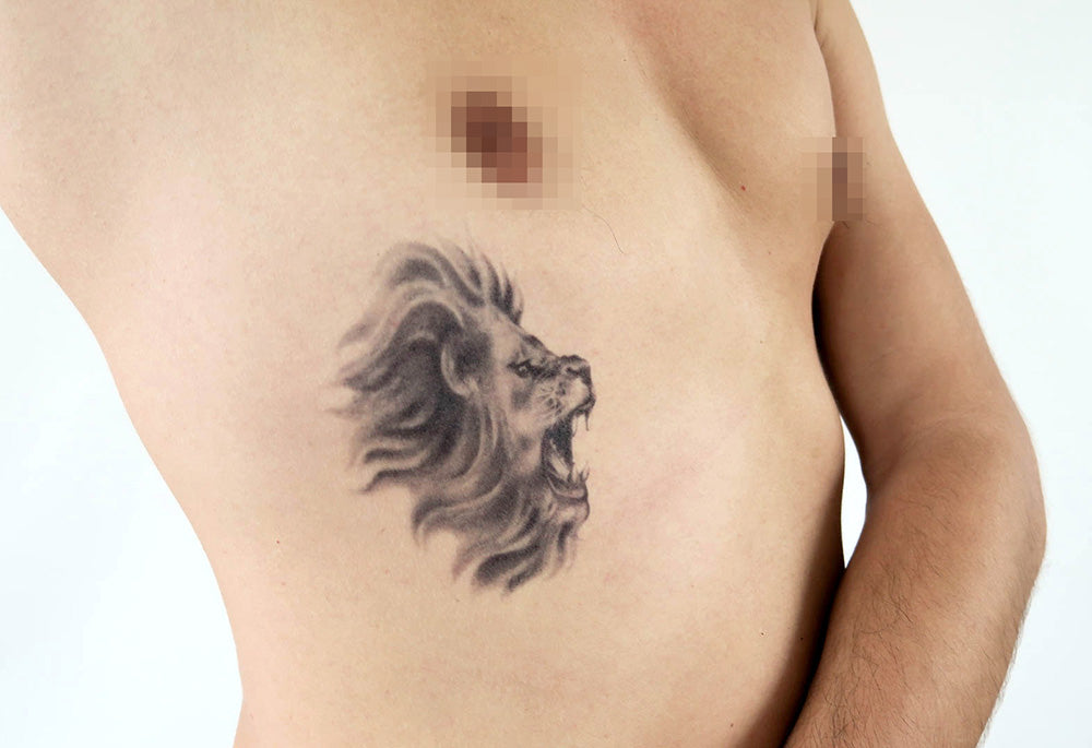 Realistic Roaring Lion Tattoo