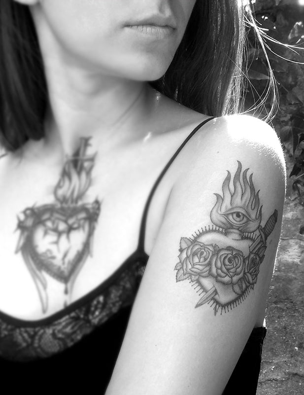 SAGRADO CORAZÓN CON DAGA