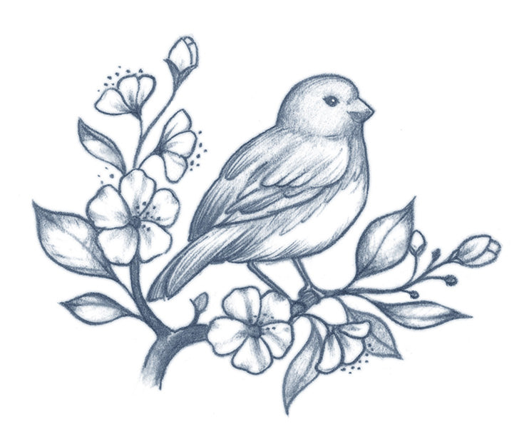 Songbird With Flowers