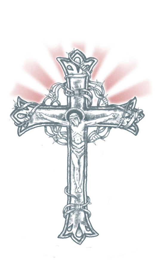 Cross with Jesus and Rays