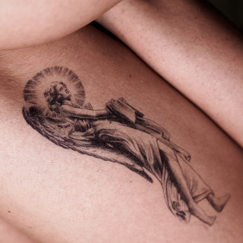 Realistic Angel Tattoo