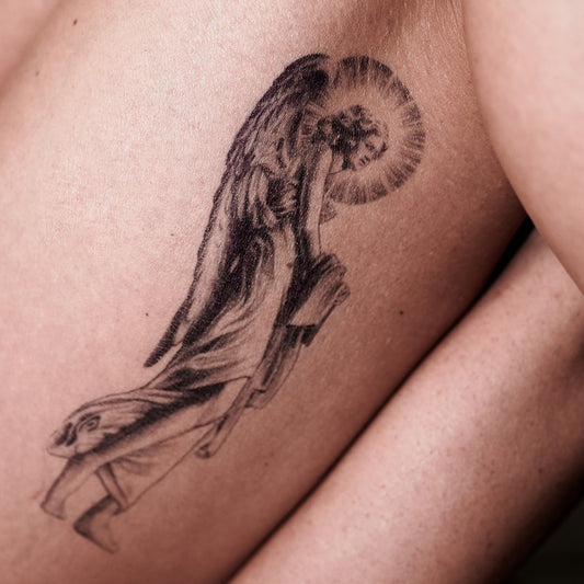 Realistic Angel Tattoo