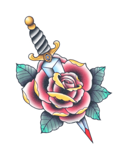 Rose And Dagger (Colour)