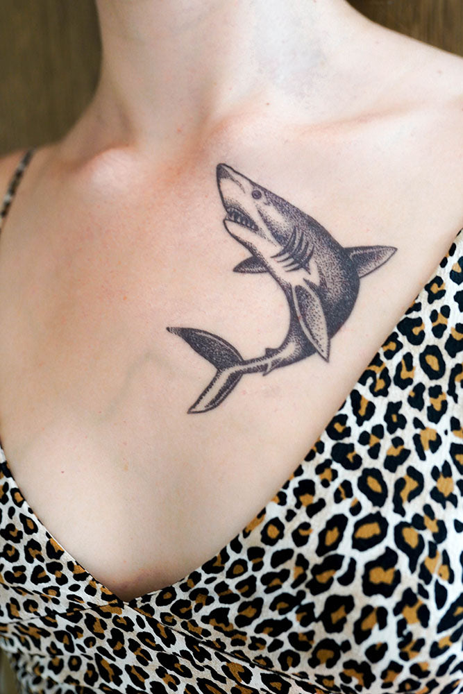 Great White Shark & Hammerhead Shark Tattoo
