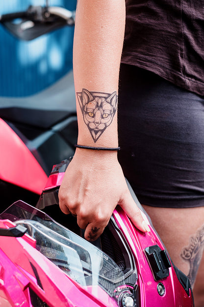 Cat Head Tattoo