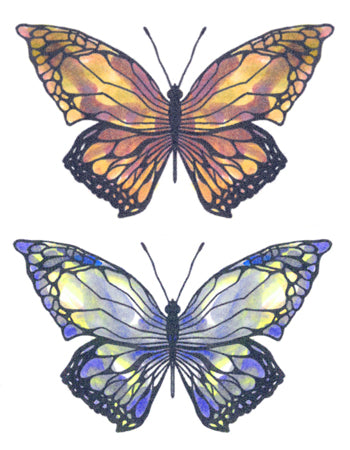 Two Colour Butterflies