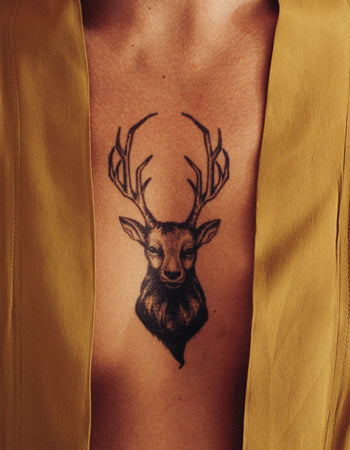 Dotwork Deer Tattoo