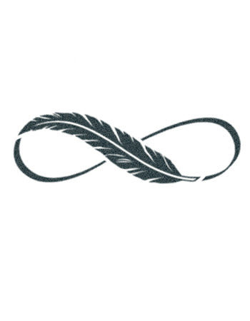 Infinity Feather Tattoo