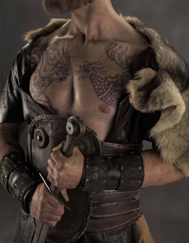 Ivar the Boneless Chest Tattoo Set- Vikings Tv Series