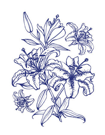 Lilies Tattoo ( Small- Left side)