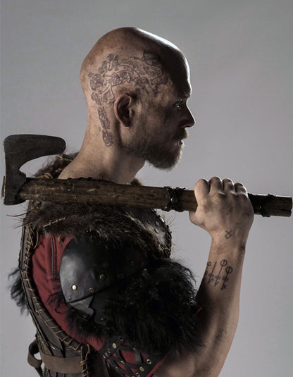 Ragnar Head Tattoo Set -Vikings Tv Series