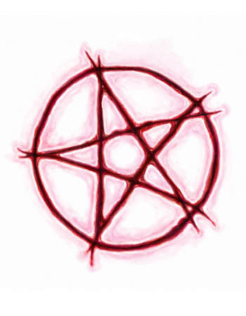 pentagram temporary tattoo